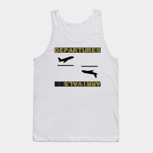 Aviation Pilot Departures Arrivals Tank Top